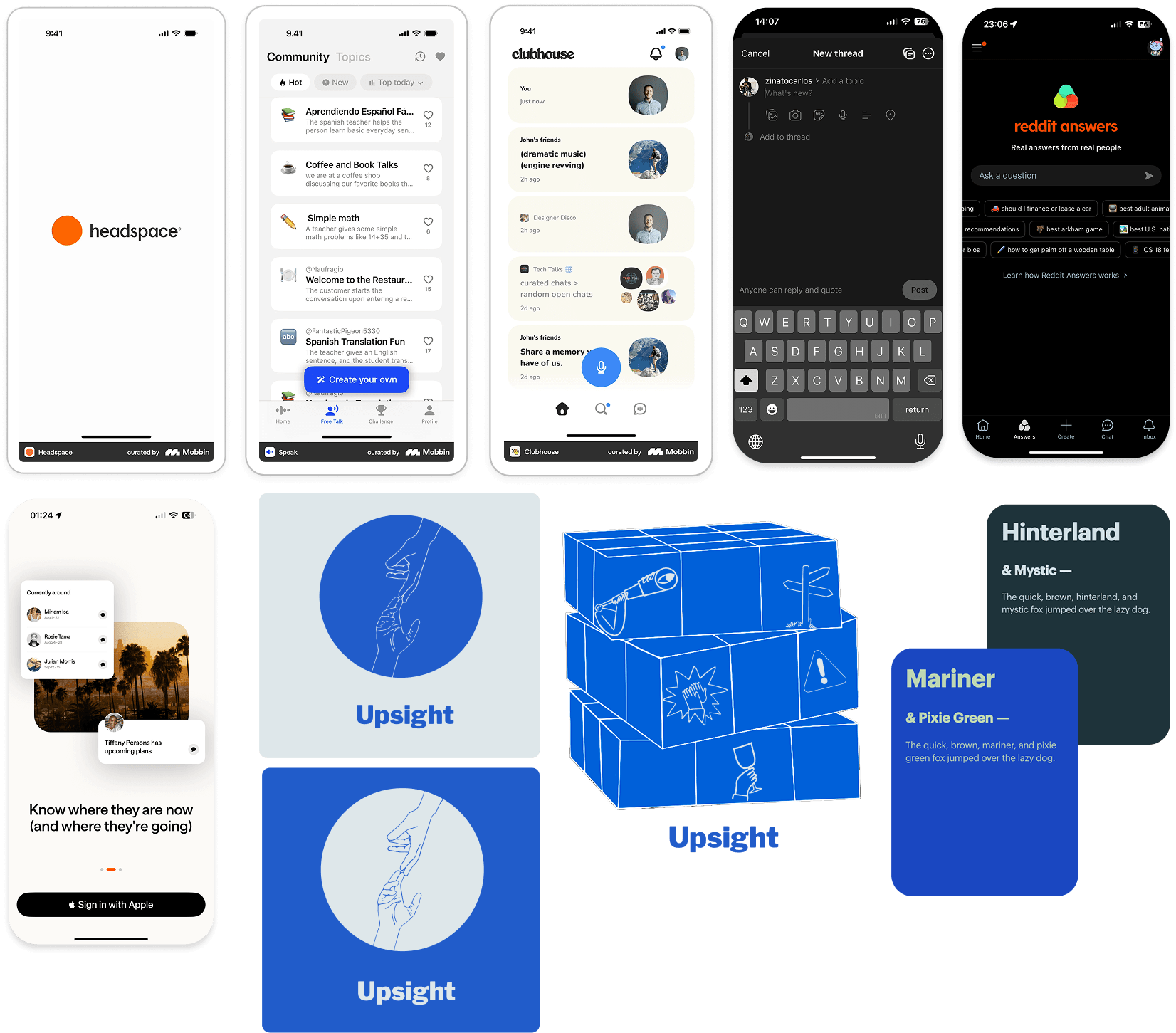 Upsight Visual Design Mood board